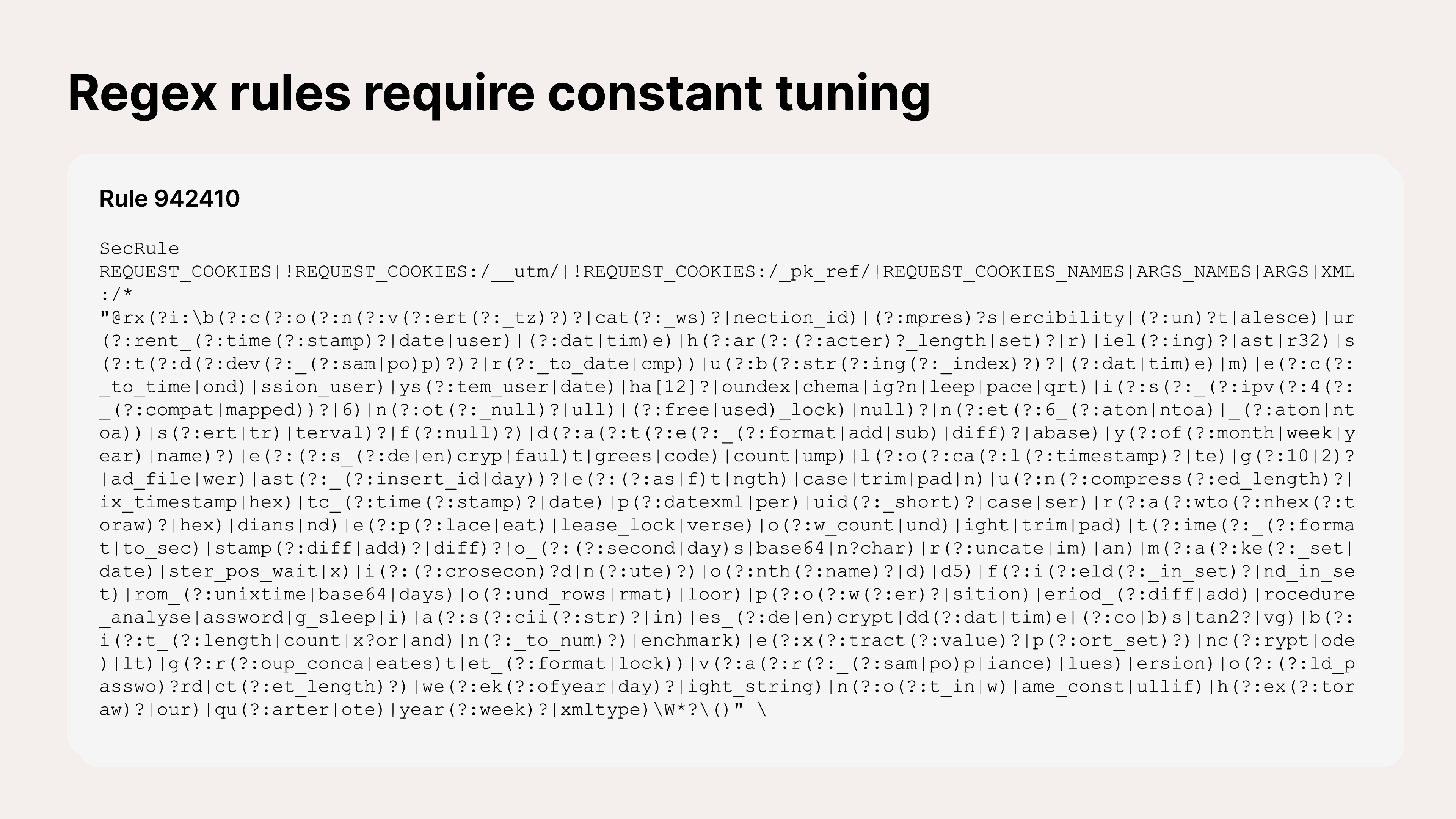 Regex Rules Example