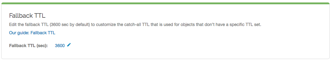 Fallback TTL quick config