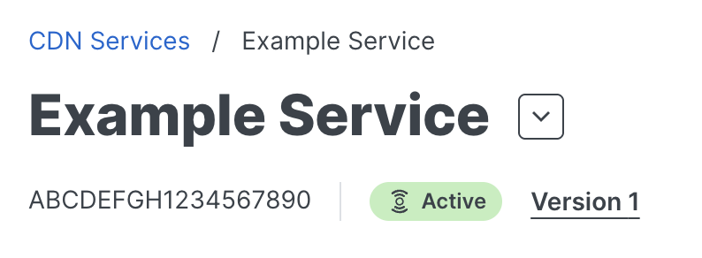 the location of the service ID